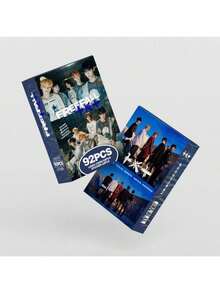 Bộ 92 thẻ quà tặng TXT (60 thẻ + 32 sticker), thẻ LOMO hai mặt, thiệp chúc mừng, thẻ đánh dấu sách, quà tặng ngày lễ, quà Giáng sinh. - Bộ - Xem 9