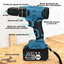 Kit De Llave De Impacto+esmeriladora Angular+rotomartillo - Tipo de Enchufe A USA (110-127V) - Ver 8