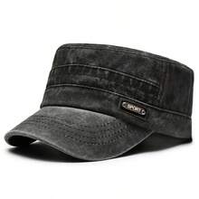 1pc Spring/Summer New Washed Retro Cap, Outdoor Casual Baseball Cap, Versatile Windproof Sunshade Flat Top Hat - A - View 14