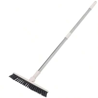 1pc Long Handle Floor Brush, Hard Bristle Long Handle Brush, Tile Grout Cleaner Brush, Bathroom Long Handle Small Floor Brush, Tile Grout Brush, Bathroom Wall Cleaning Brush, Suitable For Bathroom, Toilet, Kitchen Cleaning