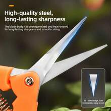 AIRAJ 7-Inch Precision Trimming Scissors - Stainless Steel, Multi-Purpose Gardening Shears Suitable For Orchards, Bonsai With Comfortable Grip - A - View 5