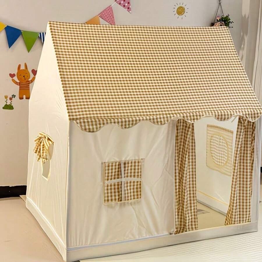 Tent Crawl For Boys & Girls Play Tent, Portable & Foldable Tents, Indoor Outdoor Tent Playhouse, Ideal Holiday Family Party Gift, Light Not Included - 紫紅色 - 查看 1