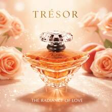 Lancôme Trésor Eau De Parfum – Long-Lasting Floral Fruity Fragrance With Rose, Lilac, Peach & Apricot Blossom – Elegant Women's Perfume 3.4 Fl. Oz/100ml - 花朵印花-3.4 fl. oz/100ml - 查看 3