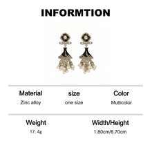 1 Đôi bông tai tua rua hình bình men đen phong cách cung đình cổ điển cho nữ, bông tai dài đính đá rhinestone & ngọc trai giả, phụ kiện dạ tiệc và đám cưới sang trọng retro, phù hợp cho Lễ Tạ ơn, Lễ Phục sinh, Ngày của Mẹ, Ngày của Cha, Ngày Lao động, Lễ hội tháng 6, Ngày Độc lập, Quốc khánh, quà tặng bạn bè, quà tặng, phong cách phù hợp với Bohemian, nhạc Hip-Hop, Gothic, Naturalism, cá tính, cao bồi miền Tây, phong cách Ả Rập, phong cách Nam Á, phong cách Old Money - Nhiều màu - Xem 14