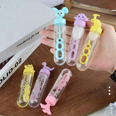 恐竜柄ミニバブルワンド - カラフルなプラスチックバブルおもちゃ、丈夫な誕生日パーティーの景品、教室の報酬、感謝祭とクリスマスのギフト(バブル液は含まれていません)、アウトドアエンターテインメントアクセサリー
