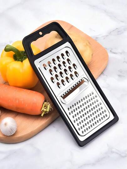 1pc Stainless Steel Multi-Function Vegetable Slicer, Fruit Shredder, Vegetable Grater, Zucchini Slicer, Vegetable Shredder, Handheld Carrot Grater, Potato Shredder, Cucumber Slicer, Cheese Grater, Vegetable & Fruit Slicer, Salad Slicer, Noodle Slicer, Handheld Vegetable Slicer, Kitchen Tool