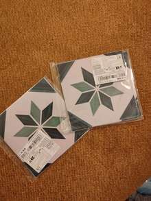 OUTANA 10pcs Green Retro Geometric Pattern Removable Vinyl Wallpaper. Waterproof And Moisture-Proof, Easy To Apply, Remove And Clean. Suitable For Decorating Walls In Bedroom, Living Room, Bathroom, Kitchen, Corridor And Stairwell. - Multicolor - View 12