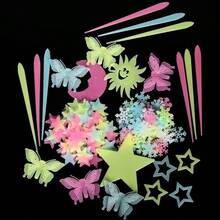 100pcs Glow In The Dark Star Shaped Wall Sticker, Modern PVC Wall Decal For Home Wall Decoration, Stickers, Wall Decal, Vinyl Decal For Home Decorations, Spring Decoration Items Refresh Your Home, Rama Decoration Stickers Glow-In-The-Dark Star Wall Decals - A - View 9
