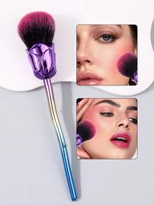 1 cọ trang điểm cao cấp hình hoa hồng ombre, cọ má hồng cỡ lớn, cọ vẽ móng, cọ trang điểm hình hoa hồng dùng để đánh phấn phủ và làm sạch bụi. - Nhiều màu - Xem 3