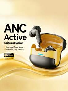 Acer OHR548 In-Ear Wireless Bluetooth Headphones, ANC Active Noise Cancelling, High-Fidelity Sound Quality, Soft Silicone In-Ear Design, Compatible With Smartphones, Tablets, Laptops - View 3
