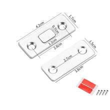 2 pezzi Fermi magnetici ultra sottili per ante di mobili, adatti per cassetti, porte scorrevoli, ante di cucine, armadi - 2 pezzi - Visualizzare 2
