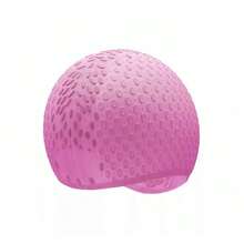 1pc New Adult Silicone Swimming Cap, Water Drop Design, Waterproof, Protective, Fashionable Unisex Swim Hat - Multicolor - View 4