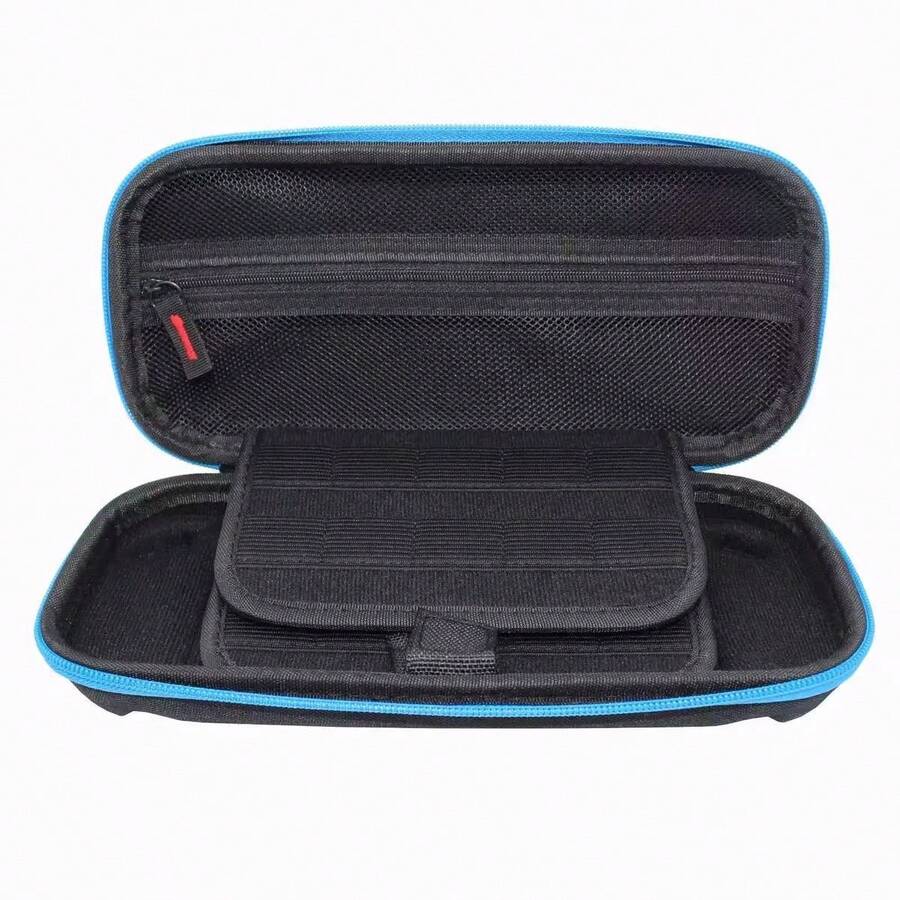 1pc Protective Case Box Compatible With Nintendo Switch/Switch OLED, Includes 20 Game Card Slots And Hard Shell Travel Bag - View 1