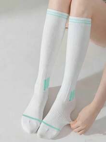 1/6 đôi tất thể thao mỏng, nén cao đến đầu gối, thích hợp cho yoga, tập thể dục và thể thao, mùa xuân/hè. - Nhiều màu - Xem 9