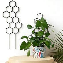 1pc Plastic Plant Support Trellis, Made Of Reinforced ABS Plastic, Available In Multiple Shapes, Suitable For Plant Shaping, Fixation, Guiding Plant Growth Direction, DIY Gardening Supplies - A - View 3