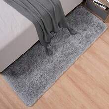 Rugs for Bedroom Long Plush 2x6 Feet Runner Rug for Living Room Ultra Soft Shaggy Carpet for Christmas Home Decor Fluffy Mat Faux Fur Rug for Bedside Nursery Room College Drom Grey - Camino de mesa de 2 x 6 - Ver 4