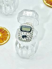 4pcs 1013 Rhinestone Finger Ring Tally Counter, Portable Digit Counter, People Flow Counter, Transparent Gift Box - Transparent Gift Box - View 9