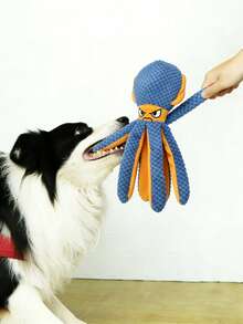 Đồ chơi bạch tuộc nhồi bông tương tác có âm thanh, chống phá hoại nhà cửa, giúp chó lớn và nhỏ bớt buồn chán. - Nhiều màu - Xem 3