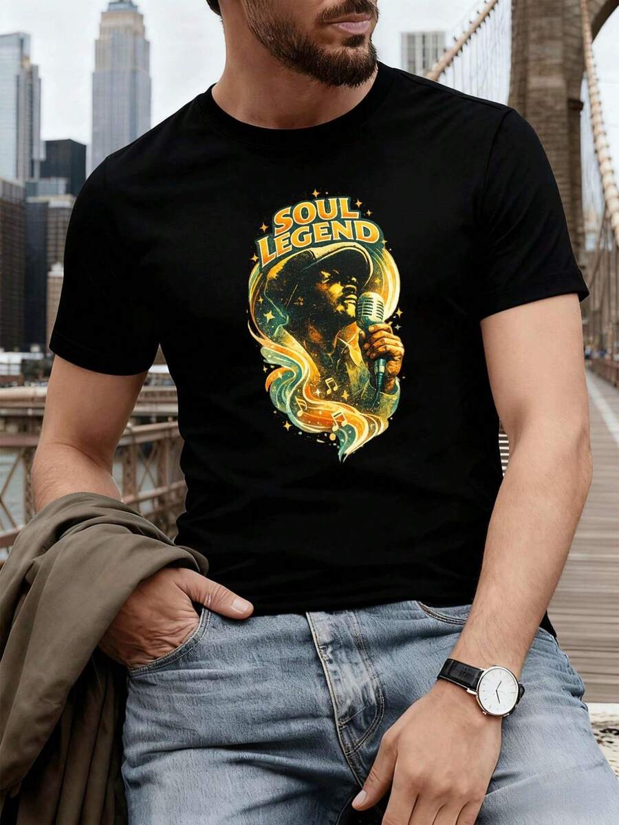 Men T-Shirts - Black - View 1