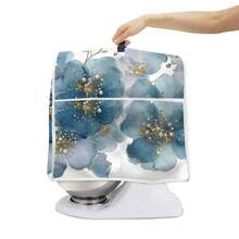 1 Blue Flower-Scented Household Chef's Machine Dust Cover, Washable Baking Tool Dust Cover, Blender Cover, Vertical Blender Cover, Protective Cover. The Atmosphere In The Kitchen Has Been Fully Improved - Full Coverage - View 3