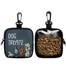 Bolsa para premios de entrenamiento de perros de cruzada - Bolsa portátil de poliéster para aperitivos de mascotas con cierre de cremallera - Multicolor - Ver 5