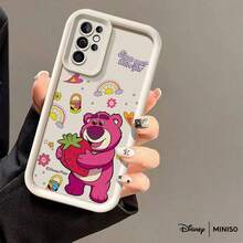 MINISO Disney Lotso "Don't Worry" TPU Phone Case, Strawberry Rainbow Version Compatible With Samsung S26 Ultra/S26 Edge/S26 Plus/S26/S25 Ultra/S25 Plus/S25/S25FE/S25Edge/S24Ultra/S24Plus/S24/S24FE/S23FE/S23Ultra/S23Plus/S23/S22Ultra/S22Plus/S22/S21Ultra/S21Plus/S21/A15/A16/A17/A23/A24/A25/A26/A33/A34/A35/A36/A52/A53/A54/A55/A56/A71/A72/A73, Christmas Gift For Girlfriend - White - View 18