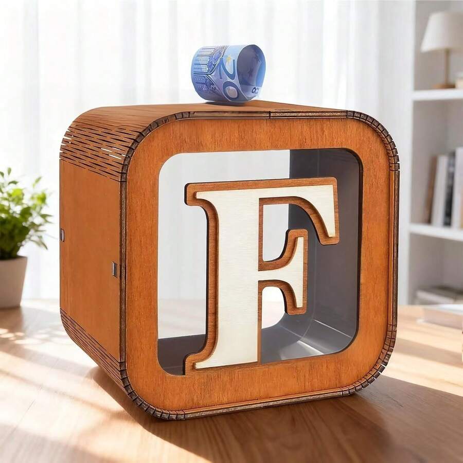 定制波西米亚风木质婚礼贺卡盒，木质婚礼礼品盒，POD畅销款 - 彩色 - 查看 1