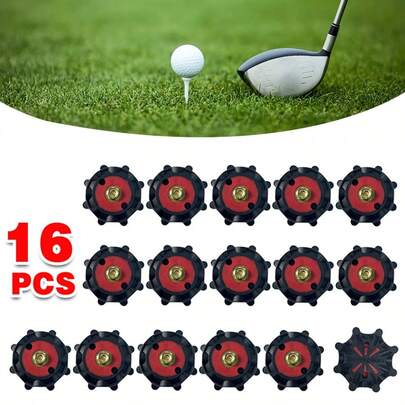 16Pcs Golf Shoes Spikes TRI-LOK Fast Spiral Studs Cleats Fit Footjoy Golf Shoes