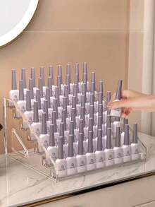 5/4/3 Layers Of Removable Multi-Functional Storage Rack, Suitable For The Storage And Sorting Of Perfume, Cosmetics, Glasses, Nail Polish And Other Items, Can Display Nail Polish ,Nail Polish Studio Tool Accessories, Large Capacity Design, - Multicolor - View 7
