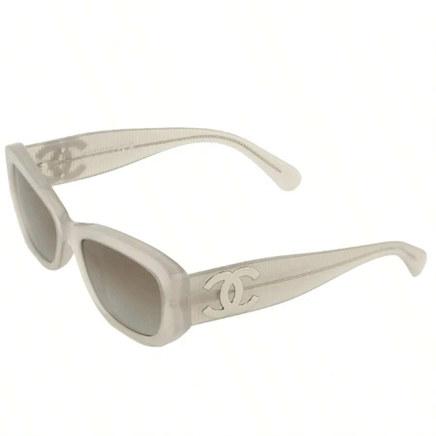 CHANEL UV resistant exquisite rectangular sunglasses for both men and women, couple style - Gris - Ver 1