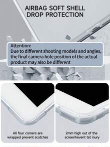 1个可爱粉色星形图案平板电脑保护套，兼容iPad (A16) 11英寸第11代（2025款）、第9/10代、iPad Air 4（10.9英寸）、Galaxy Tab S6 Lite 10.4英寸，防摔，带笔槽，支持睡眠/唤醒功能，圣诞节、万圣节、浪漫礼物 - 彩色 - 查看 6