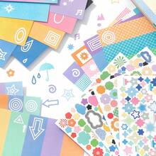 5,000+ Pcs Geometric Decorative Sticker Book, Fashionable Multi-Purpose DIY Stickers, Suitable For Bullet Journals, Phone Cases, Gift Packaging, Fun Collage Decoration For Various Occasions - Sticker Book - View 9