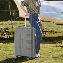 20"/24"/28" 3-Piece PP Spinner Luggage Set – Sizes With Side Handles, Hanging Hooks & Protective Feet – Integrated Combination Lock - 銀色 - 查看 10