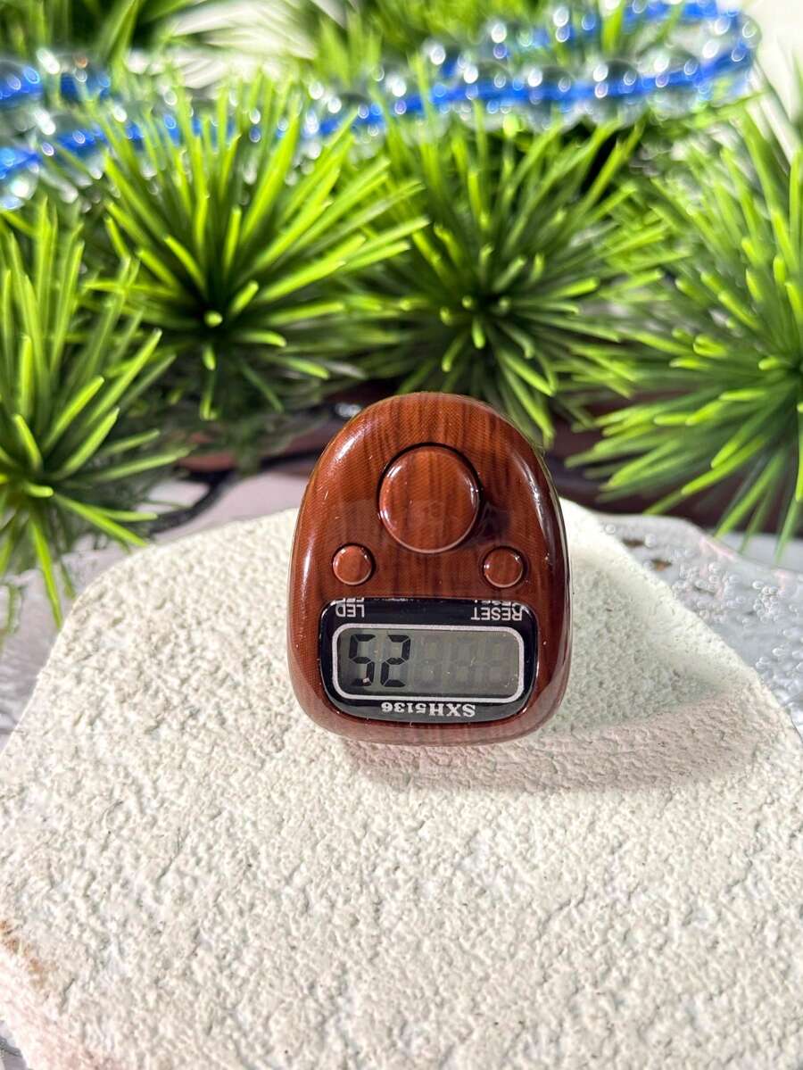 新款木纹环形计数器,长按复位按钮快速复位,操作简单,适用于诵经、库存盘点。 - 多色 - 查看 1