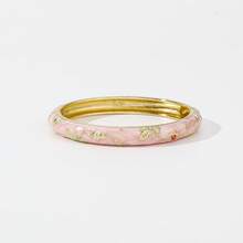 1 pieza Nuevo brazalete de estilo bohemio con baño de oro, esmalte y cloisonné con diseño floral, adecuado para joyería de mujeres y niñas - Pulsera de esmalte cloisonné - Ver 28