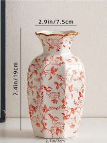 1 Stück chinesische Blau-Weiß Porzellanvase, vintage Eingangsbereich Dekoration, hochwertige keramische Blumenvase für Zuhause, Lobby, Hotel, Restaurant, Blumenarrangements, Hydrokultur, Dessertladen - Mehrfarbig - Übersicht 11