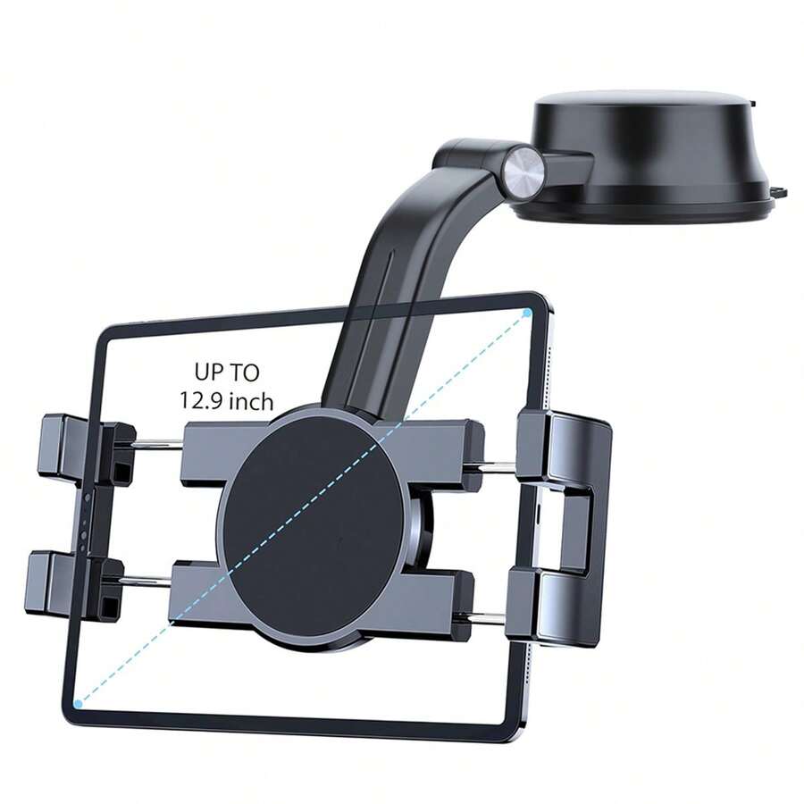 Giá đỡ máy tính bảng và điện thoại thông minh 7-12,9 inch, đế hút chân không gắn trên bảng điều khiển ô tô