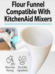 5夸脱容量防溢漏罩，适用于4.5夸脱和5夸脱倾斜式搅拌机（KSM150），可放入洗碗机清洗的烘焙工具，方便倾倒的配件 - 查看 5