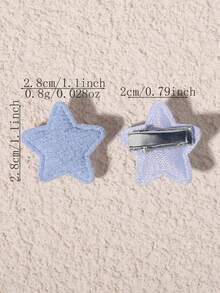 40pcs/Set Red Heart Shaped Non-Damaging Side Bangs Hair Clips, Sweet Ins Style Suitable For Daily Commute - Red - View 9
