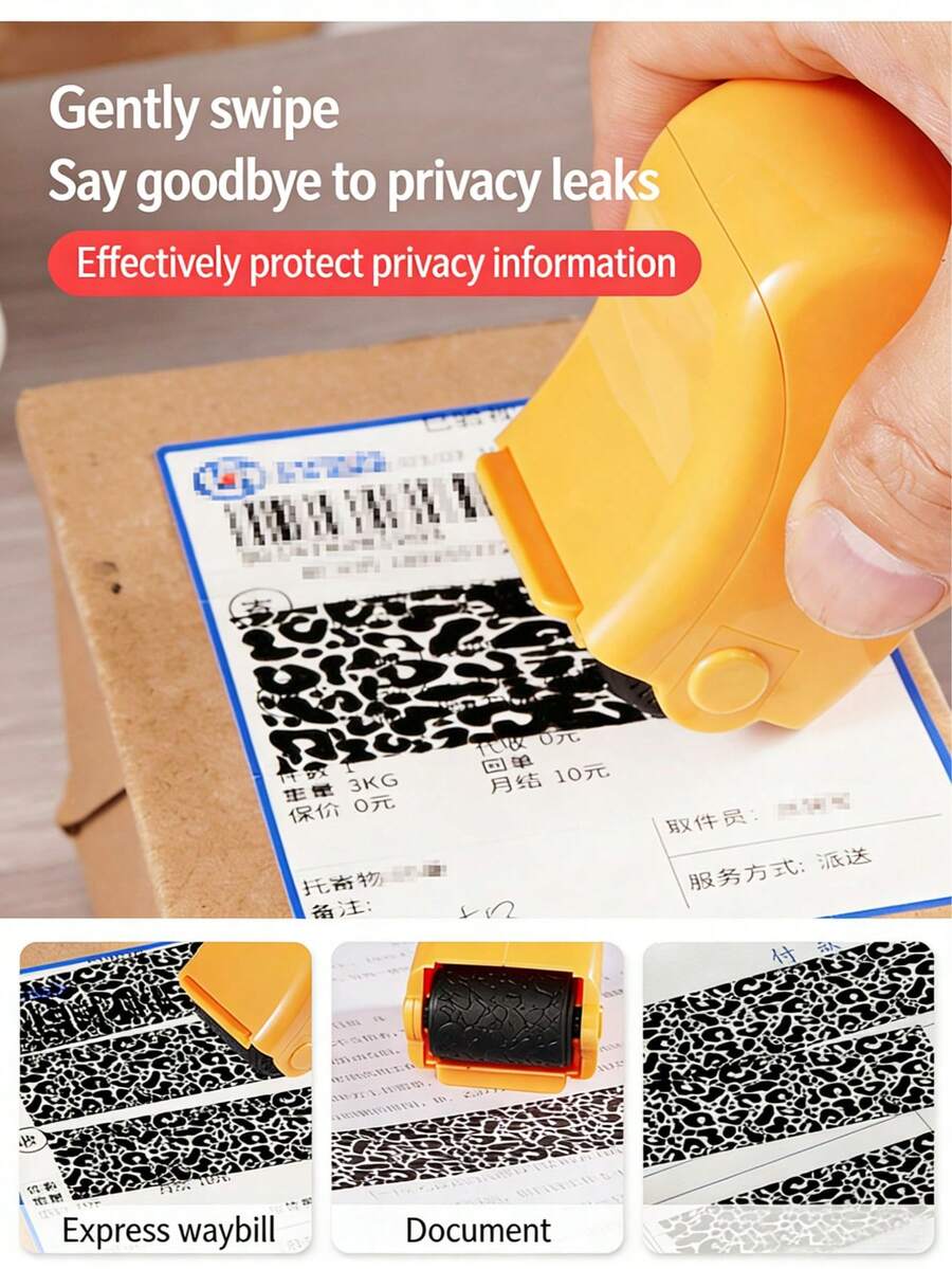 Bộ 1 con dấu lăn bảo vệ danh tính, bảo vệ thông tin cá nhân, che giấu địa chỉ riêng tư và bảo mật thư từ bí mật.