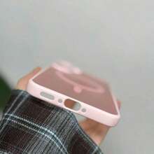 Shockproof Magnetic Semi-Transparent 360° Full Protection Magnetic Phone Case, Compatible With Samsung S25 FE, A17, A07 Wireless Charging, Also Fits A56, A36, A26, A16, S25 Ultra, Christmas Gift, Spring Easter Gift - Hồng - Xem 6