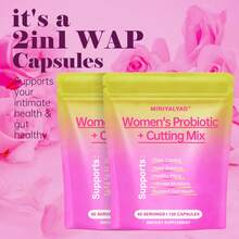 Miriyalyad Women's Probiotic + Cutting Mix, 120 Capsules 60 Servings, Supports Odor Control, Yeast Balance, Intimate Moisture & Gut Health, Daily Dietary Supplement For Women - 3PCS - 查看 3