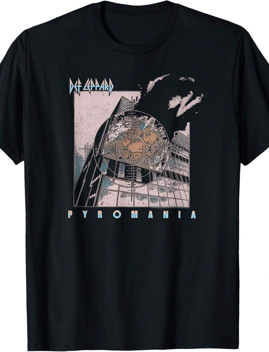 Pyromania Faded Black Unisex-Adults T-Shirt.Jpg - 黑色 - 查看 1