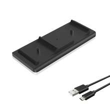 Estación de carga dual para controlador P5, cargador rápido de 2H con protección contra sobrecarga, entrada Tipo-C, diseño antideslizante, compatible con 5 controladores DualSense - Ver 11