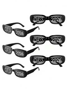 20/1 pièce Lunettes de diplômé 2026, lunettes pour fête de remise des diplômes, convient pour les fournitures de fête, les accessoires pour photomaton, les cadeaux de remise des diplômes, les lunettes DIY, les décorations de fête de remise des diplômes, applicable pour les fêtes de remise des diplômes du lycée et de l'université - Plusieurs styles - Voir 2