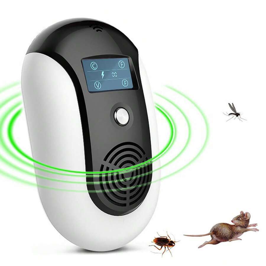 Upgraded Ultrasonic Pest Control Repeller, Electronic Pest Repeller, Indoor Plug-In For Mice, Mosquitoes, Mice, Cockroaches, Insects, Spiders, Rodents - US A Type Plug(110-127V) - View 1