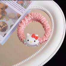 SANRIO 1pc Soft, Elastic, Multifunctional, Cute Hair Accessory - Handmade, Cartoon Style, Blue & White Hair Band, Suitable For Women, Perfectly Adding A Cute Touch, Suitable For Halloween, Valentine's Day, Etc., Adorable Hair Accessory, Lively Design, Soft Texture - Multicolor - View 18