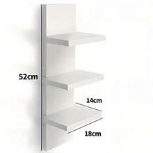 DAILYLAB Estantería de pared de 3/5 niveles, estante de almacenamiento de pared, estantería de pared, estante de almacenamiento acrílico montado en la pared, estante flotante montado en la pared, estante de almacenamiento multifuncional para figuras de anime, estante de almacenamiento flotante montado en la pared, plantas - Multicolor - Ver 13