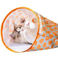 1pc Interactive Cat Tunnel Toy With Hole And Ball, Entertaining Pet Toy - Multicolor - View 4