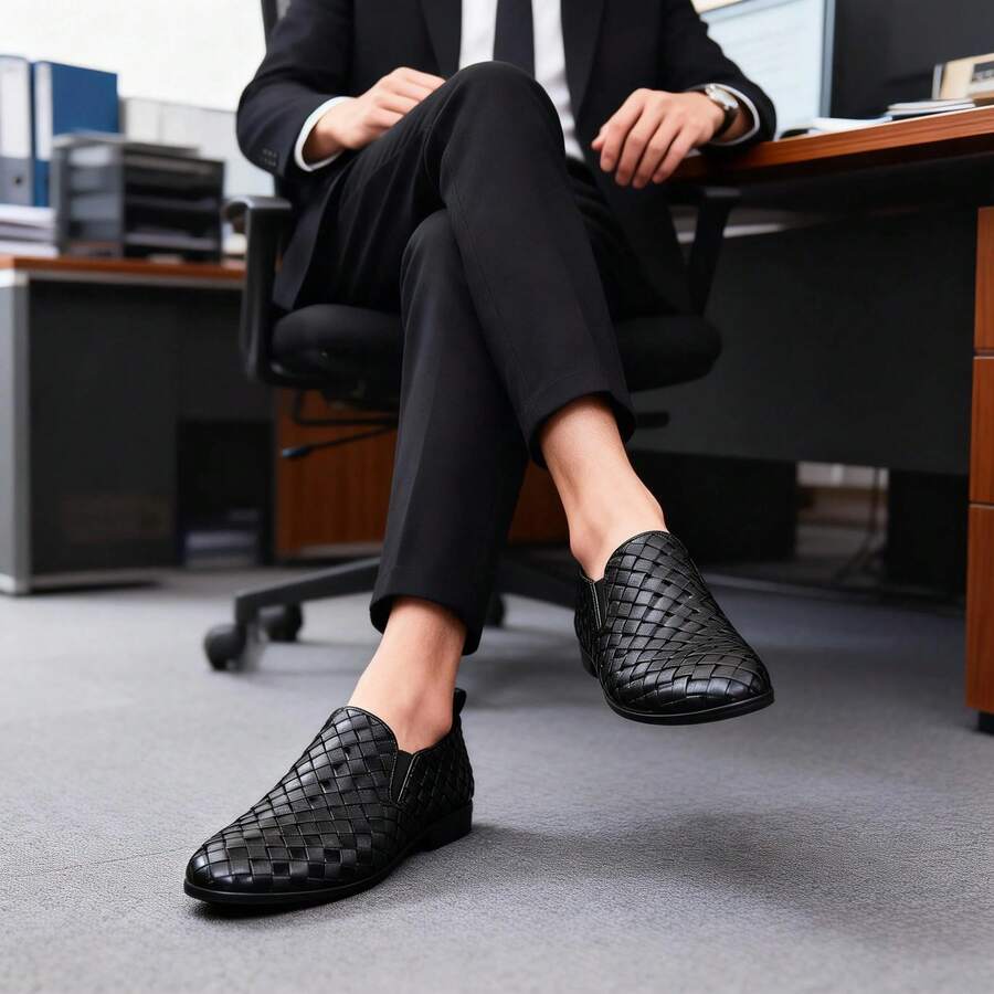 Slouchy Slip-On Driving Shoes, Soft Leather Soft Sole Casual Loafers, Spring